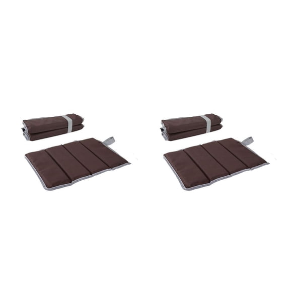 Wosthever Colchoneta portátil para acampar, Picnic, pesca, cojín de asiento impermeable, almohadilla de playa plegable de alta elasticidad, equipo para Caqui 2piezas Wosthever CBP585039