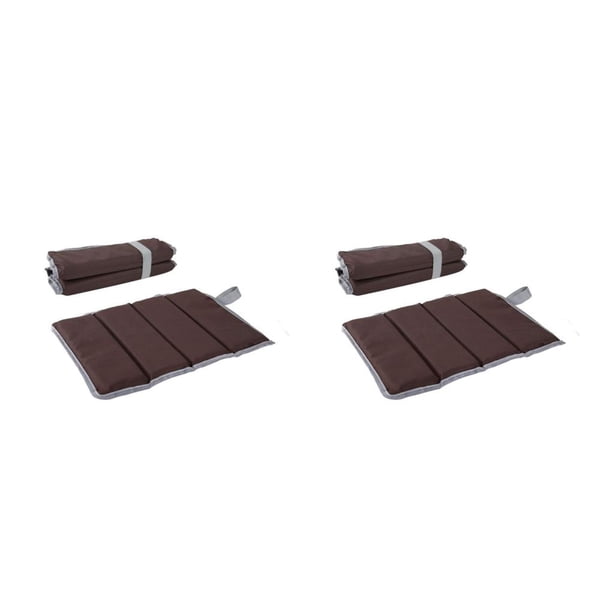 Soidarity Colchoneta portátil para acampar, Picnic, pesca, cojín de asiento impermeable, almohadilla de playa plegable de alta elasticidad, equipo para Caqui 2piezas Soidarity CBP585039