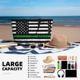thumbnail image 5 of Rocae American Flag for Large Women's Waterproof Beach Bag Tote with 7 Pockets Pool Bag for Travel Gym Vacation, 5 of 7