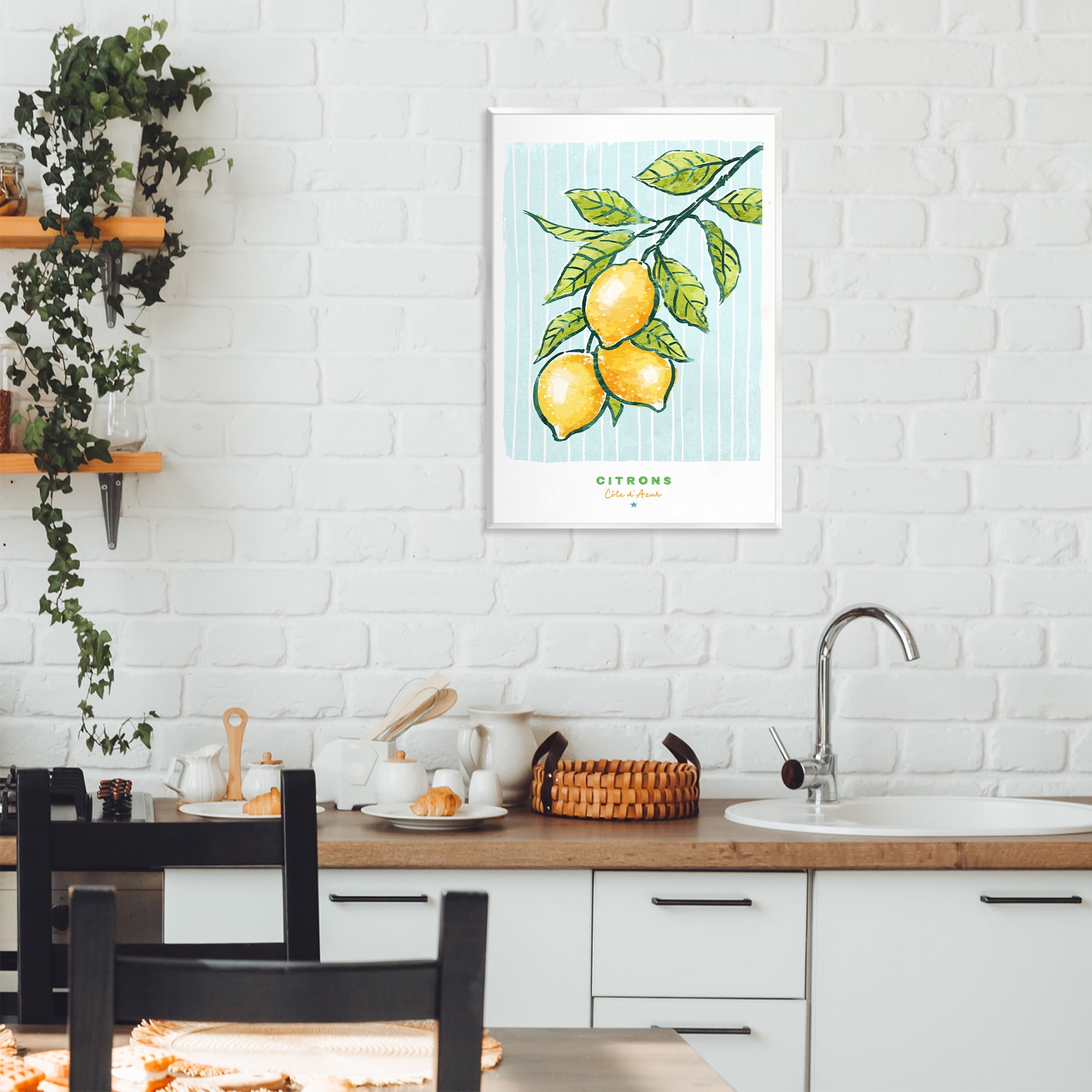 Stupell Industries Modern Bistro Lemons Wall Plaque Art, design by Chad Barrett