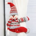 thumbnail image 2 of Wosthever Titular de la hebilla de la cortina de Navidad Decoración de la muñeca de la tela del hogar de Navidad Tieback Clip de la ventana Kits de decoración para fiestas Muñeco de nieve, 2 of 6