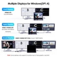 thumbnail image 3 of Adaptador HDMI dual USB-C 4K @60Hz, estación de acoplamiento para portátiles 7 en 1, 3 of 8