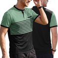thumbnail image 6 of Akiihool Knit Top Men Mens Casual Basic T Shirt Slim Fit Pullover Lightweight Short Sleeve Tops Light Green,XL, 6 of 7