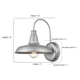 thumbnail image 3 of Millennium Lighting 2901 13" Tall Outdoor Wall Sconce - Bronze, 3 of 4