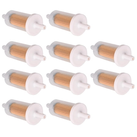NATEFEMIN Plastic Fuel Filter 10Pcs for John Deere D100 D170 L100 E100 Series Mower Tractor OEM 5065D Easy Install