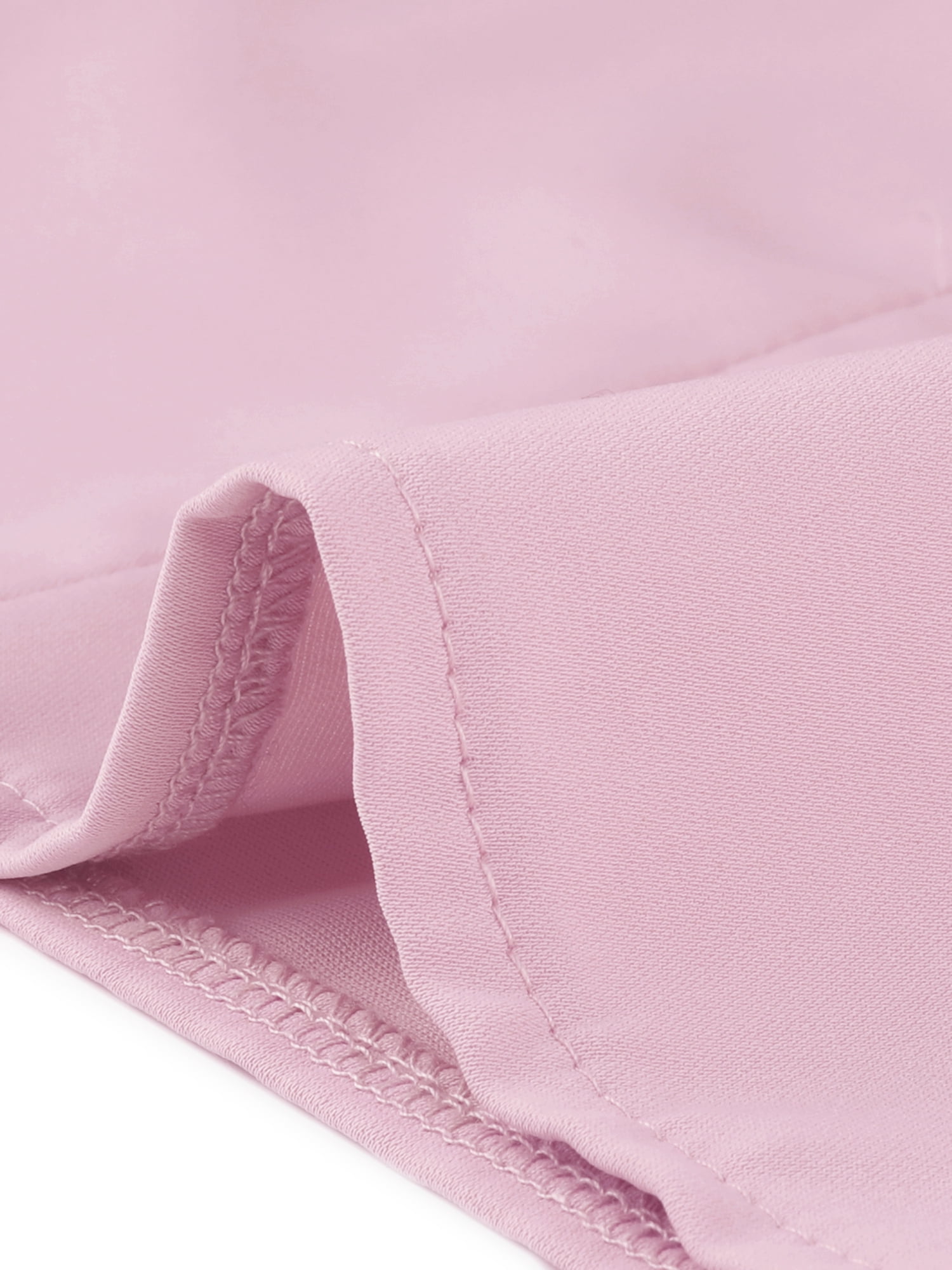DARING DIVA Women's Mock Neck Cap Sleeve Basic Solid Blouses M Pink