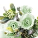 thumbnail image 2 of Billuyoard Rosa de tela de seda decorativa para el hogar y la Oficina, ramo de rosas artificiales realistas para fiesta de boda Flores artificiales verde, 2 of 6