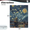 thumbnail image 4 of Stupell Industries Art Deco Iconic Blockchain Moonlight Canvas Art, 30 x 40, by Svetlana Aleynikova, 4 of 8