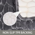 thumbnail image 4 of Memory Foam Bath Mat Rug 32x20, Soft and Absorbent Cobblestone Bathroom Rugs, SBR Non-Slip Bottom, Comfortable, Quick Dry Machine Washable Bath Carpet for Bathroom, Tub and Shower, 4 of 9