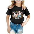 thumbnail image 4 of Kids T Shirts Short Sleeve Easter Rabbit Graphics Round Neck Tee for Girls(Big Girls), 4 of 4