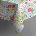 thumbnail image 5 of Pioneer Flower Floral Print Pattern Square Tablecloth, Waterproof Wipeable Spillproof Washable Table Cover for Home Kitchen Party Decor, 52"x52", 5 of 6