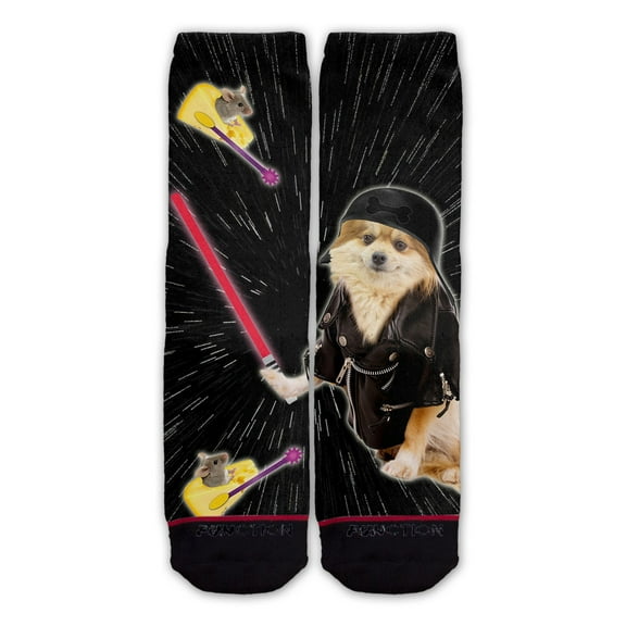 Function - Galaxy Dark Dog Fashion Socks