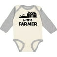 thumbnail image 3 of Inktastic Little Farmer Barn, Silo and Cows Boys or Girls Long Sleeve Baby Bodysuit, 3 of 5