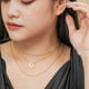 thumbnail image 4 of JeenMata Juego de 3 elegantes collares en capas múltiples para mujer en chapado en oro amarillo, 4 of 6