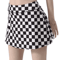 thumbnail image 5 of Black And White Checkerboard Women'S Skorts Skirts High Waisted Golf Pleated Skirts For Running Pickleball Workout Medium, 5 of 5