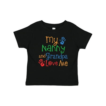 

Inktastic Nanny and Grandpa Love Me Boys or Girls Baby T-Shirt