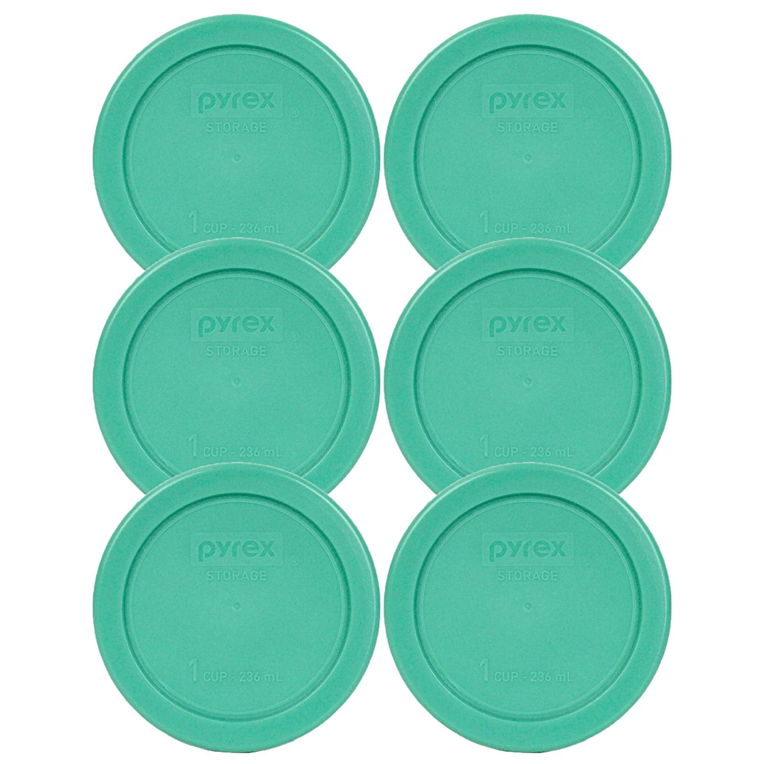 7202PC 1 Cup Green Round Plastic Replacement Lid 6 PackWill NOT fit