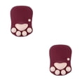 thumbnail image 3 of mmirethe Tapis de Souris de Jeu Protection Poignet Base Antidérapante Fond Sûr en Résine avec Support Poignet Unique DS-013 Rouge Vin 2Ensemble, 3 of 6