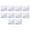 Translucent matte, variant on Set Of 10 Travel Friendly EVA Pills Bags With Secure Zippered Closure Vitamin And Tablets Storage Pouches Medication Bag