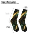 thumbnail image 2 of Naloa Green Marble Kids Socks Unisex Kids and Toddlers' Crew Socks, ,1 Pairs, 2 of 5