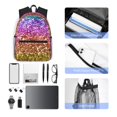 thumbnail image 4 of Fotbe Glitter Rainbow Mochila Ligera Casual para Laptop para Hombres y Mujeres, Mochila Impermeable de Uso Diario, Mochila para Universidad, 4 of 6