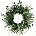 thumbnail image 2 of Olive Leaf Wreath - 16.5 Inch Green Greenery Wreath with Olive Leaves for Front Door, Window, Christmas, Wedding Decor, 2 of 4