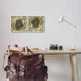 thumbnail image 2 of Stupell Abstract Gold & Grey Agate Nature Abstract Photography White Framed Art Print Wall Art, Set of 2, 2 of 8