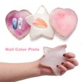 thumbnail image 2 of UDIYO Nail Color Plate Heart Star Shapes Displaying Non-Fading Natural Mixing Display Palette Gel Polish Holder for Manicure, 2 of 7