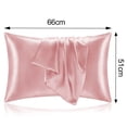 thumbnail image 5 of Wrinkle Resistant Satin Pillowcase, Silky Soft & Luxurious Bedding, Less Friction for Hair and Skin (2 Pack Standard Size), 5 of 5