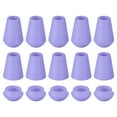 thumbnail image 1 of Unique Bargains 20Pack Plastic Cord Lock Bell End Stopper Cord End Lock Rope Fastener, Purple, 1 of 5