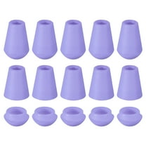 Uxcell 20Pack Plastic Cord Lock Bell End Stopper Cord End Lock Rope Fastener, Purple