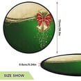 thumbnail image 2 of Christmas Bells Christmas Tree Mats Waterproof Tree Skirt, Bow Stars Snowflakes Xmas Tree Stand Tray Mat Floor Protector Pad for Holiday Party Decoration, 28.3", 2 of 6