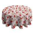 thumbnail image 4 of Happy Valentine’s Day Love Round Table Cloth,Wrinkle Resistant Table Cover with Polyester,Waterproof Reusable Tableclothes for Easter Birthday Picnic Wedding (Round,60x60inch), 4 of 6