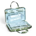 thumbnail image 3 of (2 pack) Sophia Joy 2-Piece Travel Cosmetic Bag Weekender with Transparent Case, Palm Blue Pattern, 3 of 6