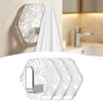 thumbnail image 2 of Water Ripple Hexagonal Self Adhesive Hooks, 3 Pcs Glacier Ripple Hook, Heavy Duty No Drill Wall Hooks, Acrylic Waterproof Adhesive Hooks for Kitchen, Bathroom Organization, 2 of 9