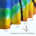 thumbnail image 6 of Colorful Rainbow Tie Dye Spiral Pattern Shower Curtain 72"x84" ,Bathroom Decorative Shower Curtains Set with 12 Hooks,Modern Waterproof Washable Shower Curtain, 6 of 6
