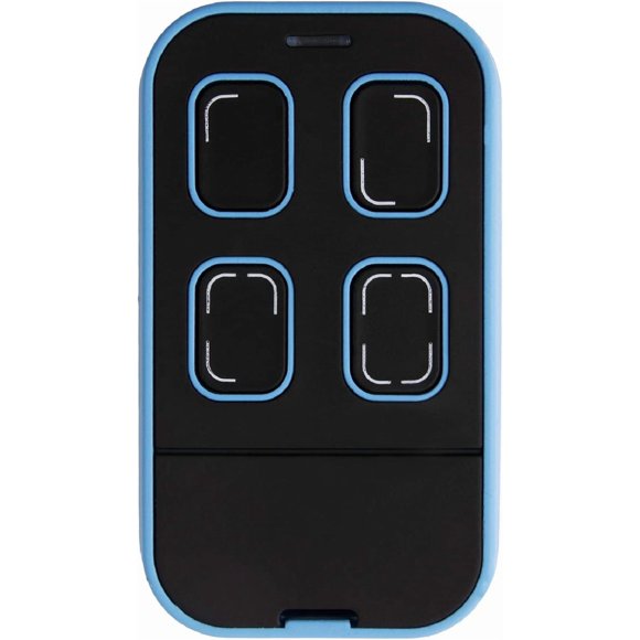 shiyou-Universal Garage Door Opener Remote Cloner Universal Gate Opener Remote Cloning Homelink Programmable Learning Key Fob 4-Buttons Multi Frequency 280MHZ-868MHZ (1, Black with Blue)