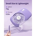 thumbnail image 2 of Ventilador de mano Aluan Mini Portátil USB Recargable Morado, 2 of 7