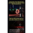 thumbnail image 2 of Bicycle Burglar Taillight Waterproof Auto Brake Sensing Tail Lamp B, 2 of 5