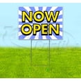 thumbnail image 1 of Now Open (18" x 24") Yard Sign, Includes Metal Step Stake, 1 of 6
