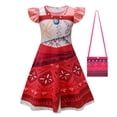 thumbnail image 5 of Moana New Dress Girls Princess Clothes Kids Dress Up Vaiana Necklace Pig Chick Children Carnival Party Summer Costume Set 2-10Y, 5 of 5