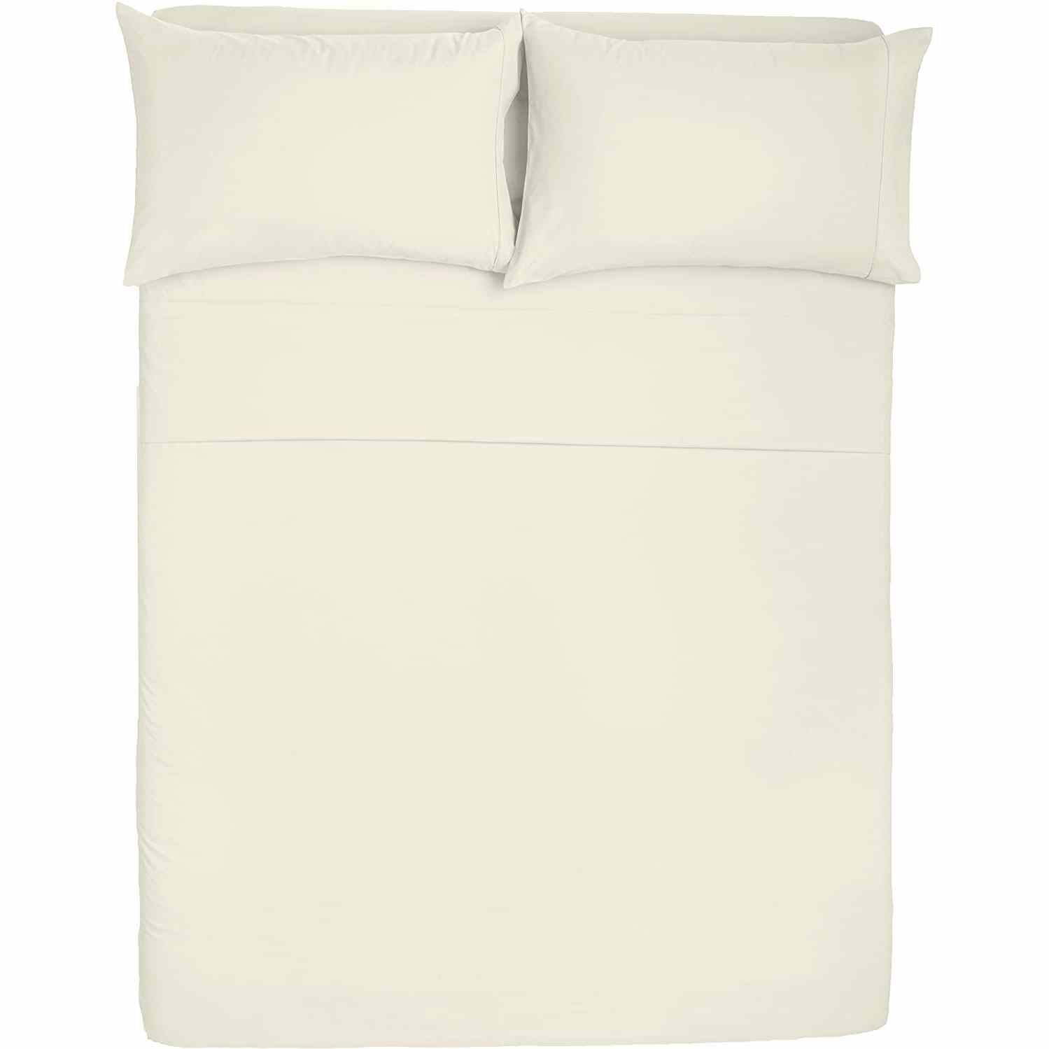 Basics Lightweight Super Soft Easy Care Microfiber Sheet Set Queen
