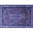 thumbnail image 1 of Ahgly Company Machine Washable Indoor Rectangle Medallion Blue Traditional Area Rugs, 7' x 9', 1 of 4