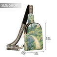 thumbnail image 2 of FORMRS Womens Crossbody Sling Bag Travel Daypack Shoulder Chest Backpack, Art Garden Scene, 2 of 7