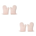 thumbnail image 3 of pitrice 1 Pair Microwave Glove BBQ Oven Resistant Kitchen Mittens Pink 2Set, 3 of 6