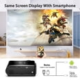 thumbnail image 4 of Excelvan BL-90 1000 Lumens 130 Inch Multimedia Portable LCD Projector Support 1080P 20,000 Hour Lamp Life HDMI/ TV/ SD Card/ AV/ VGA/ USB For Home Entertainment, 4 of 10