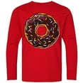 thumbnail image 3 of Inktastic Chololate Donut with Sprinkles Long Sleeve Youth T-Shirt, 3 of 5