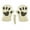 Beige, variant on qolati Winter Plush Faux Fur Gloves for Women Cute Puffy Half Finger Bears Gloves Soft Warm Fuzzy Fleece Fingerless Mittens