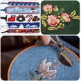 thumbnail image 5 of 18 Skeins 6 Strands Colorful Variegated Embroidery Floss Bulk Polyester Gradient Cross Stitch Thread Friendship Bracelets String with 12 Floss Bobbins for Hand Sewing Jewelry Crafts Clothes, 5 of 9