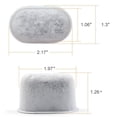 thumbnail image 2 of Ounissouiy 12 filtros de agua activos de coco que eliminan las impurezas del líquido para máquinas de café Juegos de servir café y té, 2 of 6